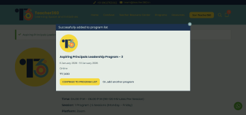 Add to Cart Confirmation - Teacher360 Learning Spaces