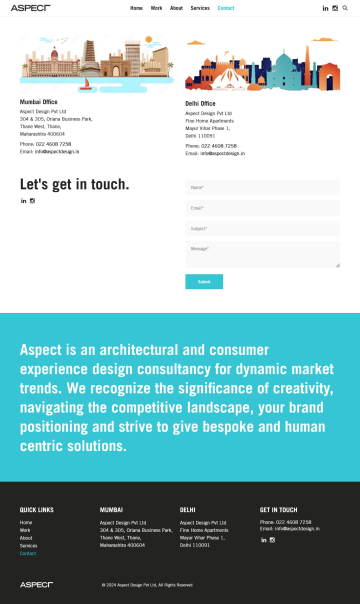 Contact - Aspect Design