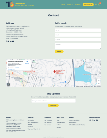 Contact - Teacher360 Learning Spaces
