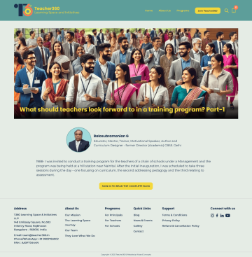 Individual Blog -  Teacher360 Learning Spaces