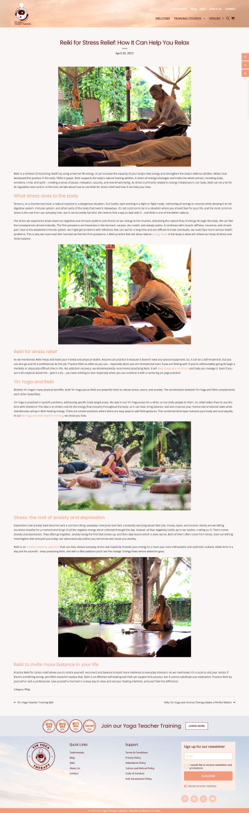 Individual Blog - Yin Yoga Therapy Training