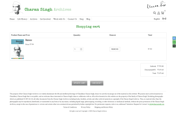 Shopping cart - Charan Singh Archives