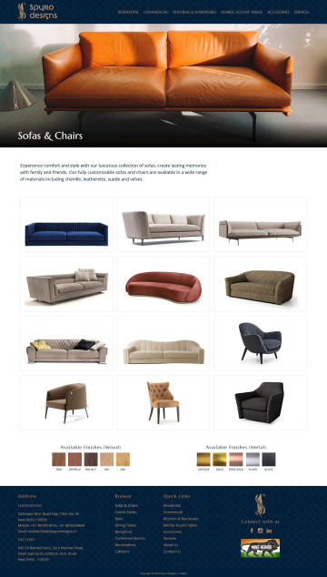 Sofas & Chairs - Spyro Designs