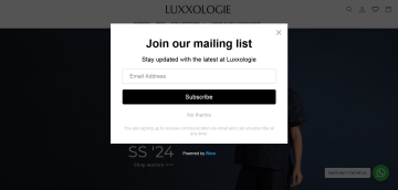 Subscription Popup - Luxxologie